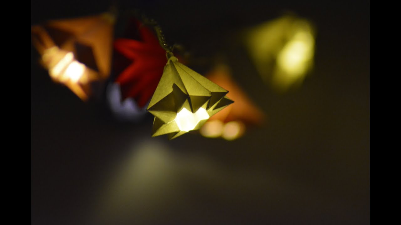 Beautiful Origami Lights Tutorial