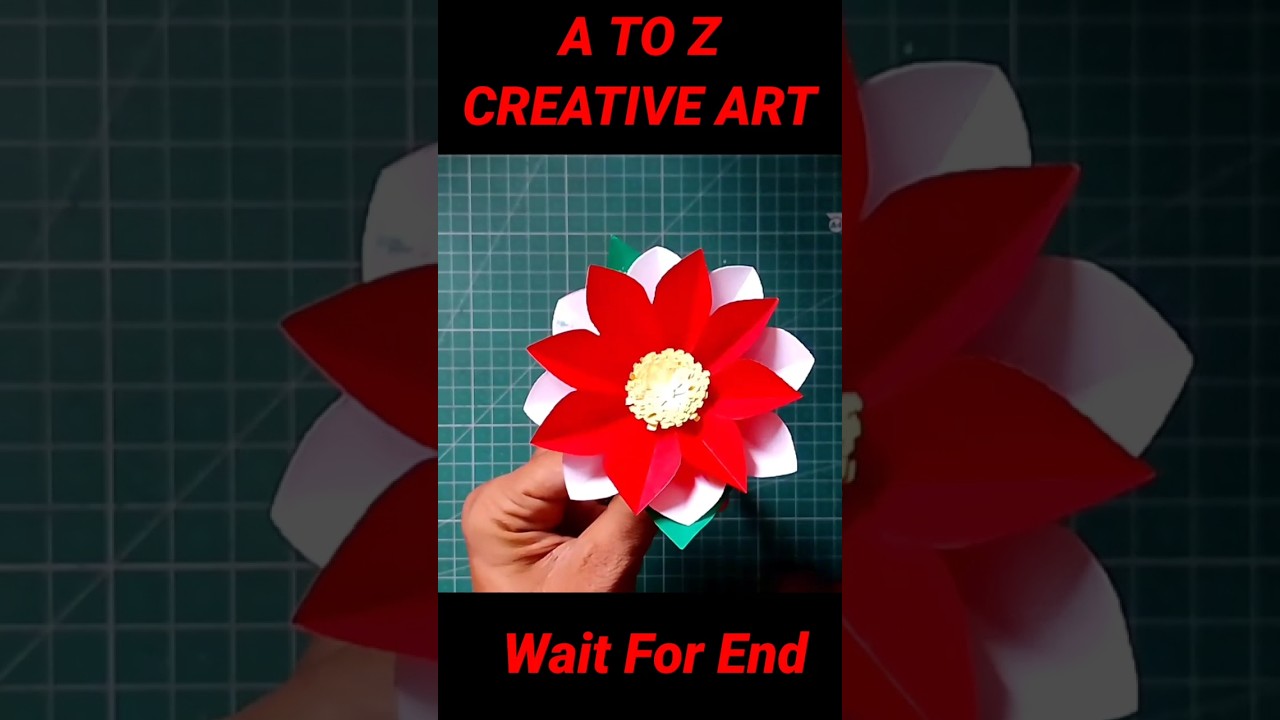 Origami Paper Flower Decoration #shorts #diy #papercraft #paperart #trending #sanskritiartandcraft
