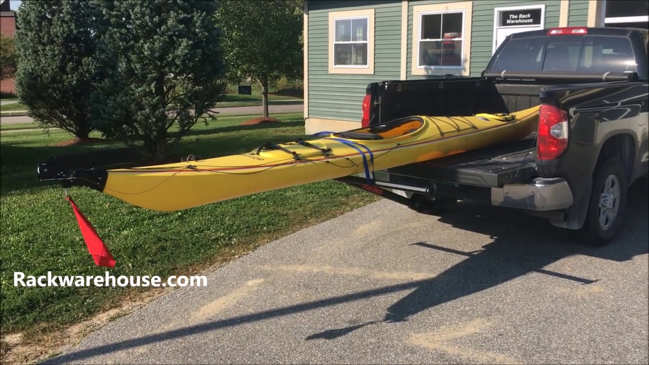 Yakima LongArm 8001149 Hitch Canoe Kayak Rack and Bed Extender with Tilting Mast