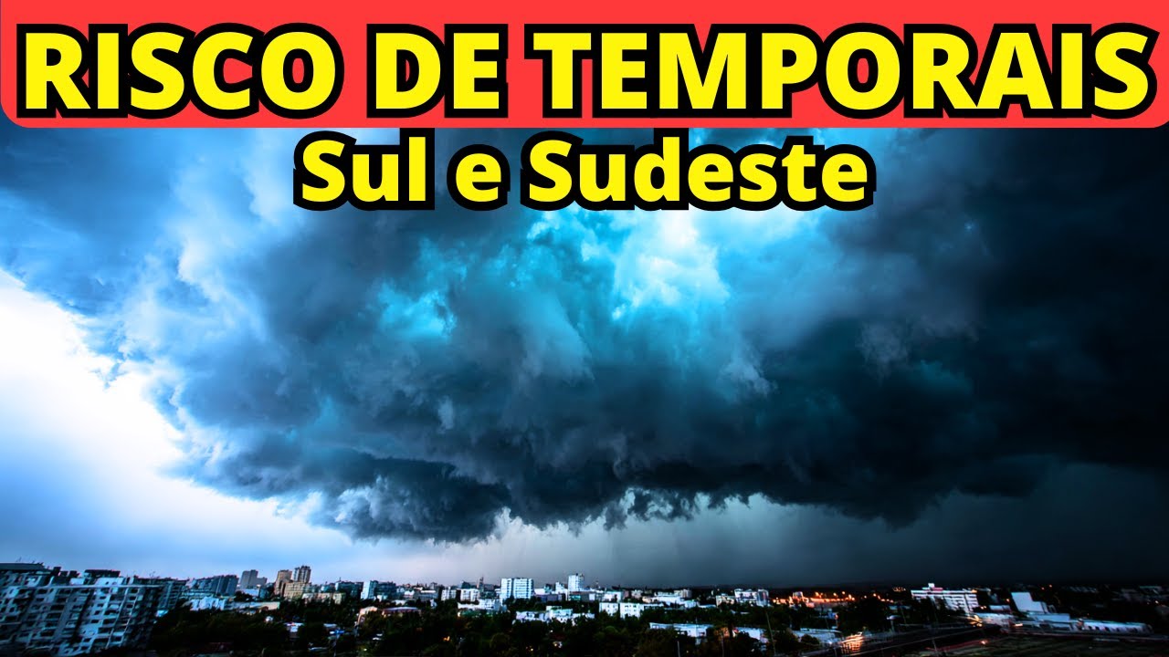 🚨ATENÇÃO: CHUVA E TEMPORAIS NESTA QUINTA NO SUL E SUDESTE DO BRASIL