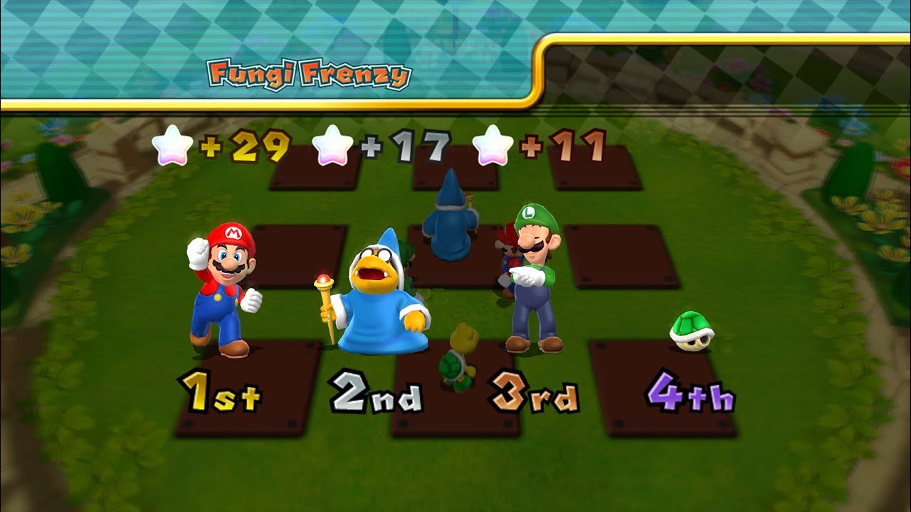Mario Party 9 - Mario vs Luigi vs Koopa vs Magikoopa - Bob-omb Factory