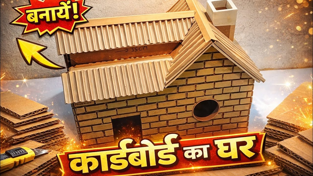 Amazing DIY Cardboard House | Easy Mini House Craft | Best Out of Waste
