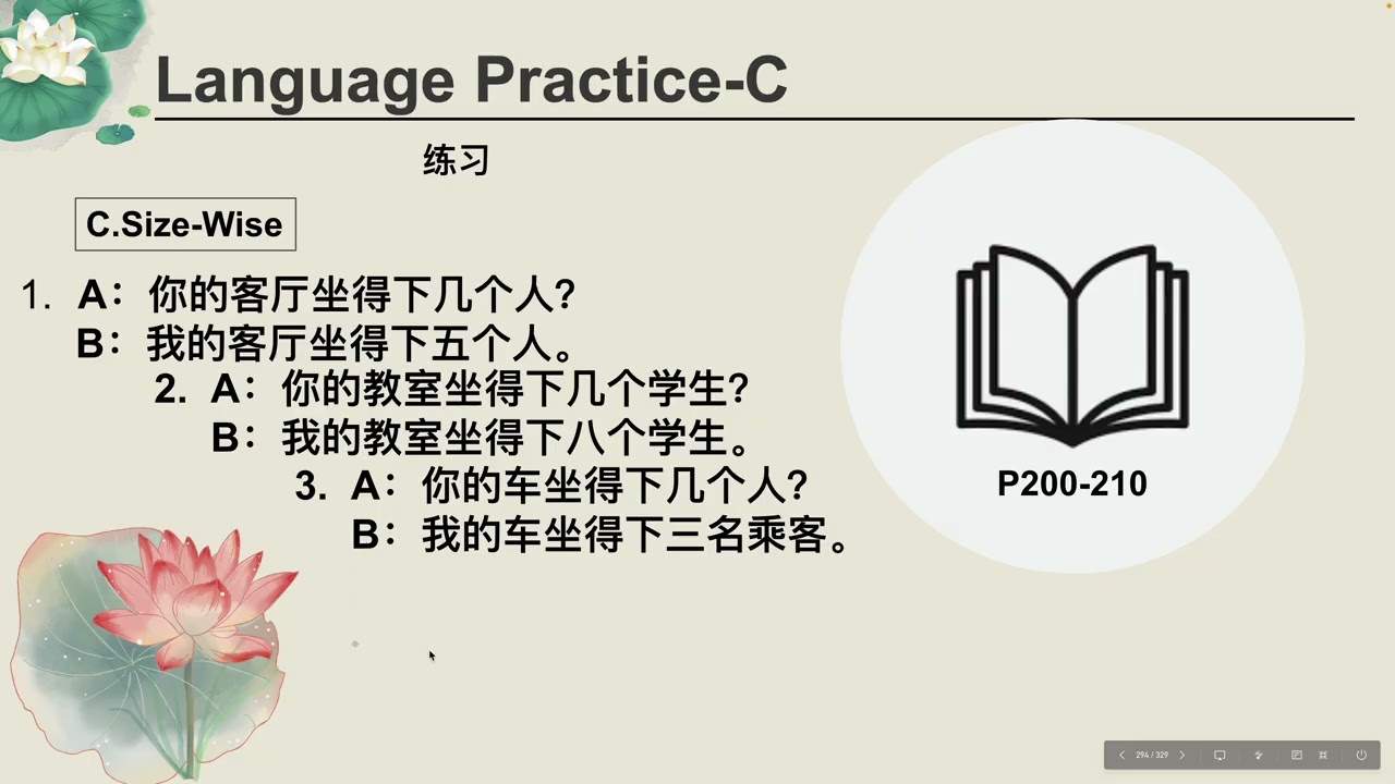 Mandarin Language Class Level 1, Part 2, Lesson 7-3