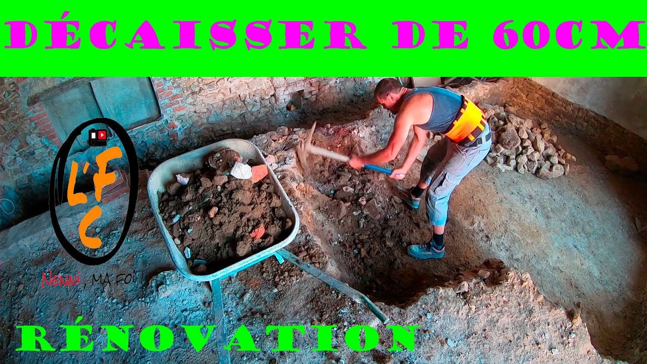 4g. RENOVATION! D&eacute;caissage du sol &agrave; la main!