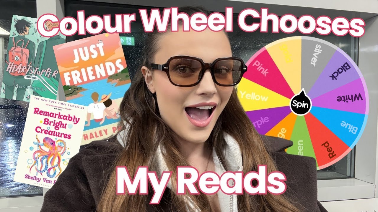The colour wheel chooses my reads for the week! No spoiler reading vlog! 🖍️💛