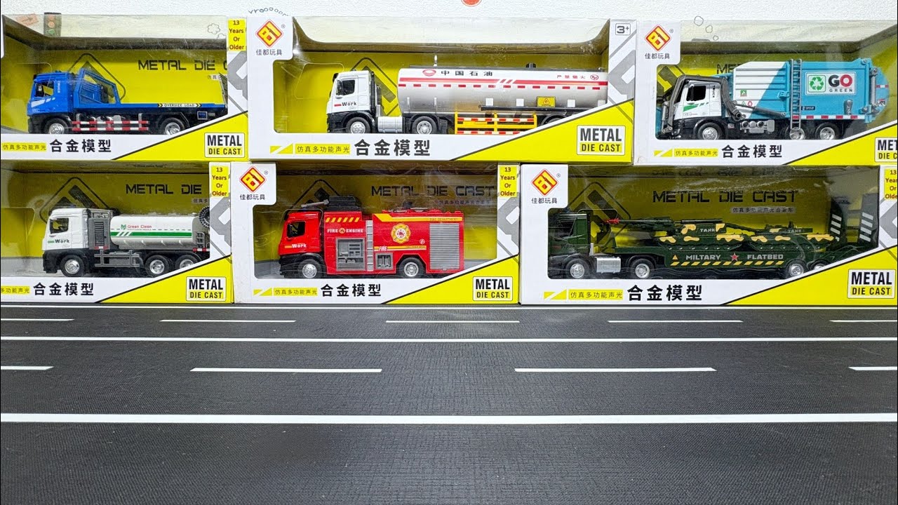 Satisfying With Miniature Truck Unboxing | Diecast Truck Review | Diecast Model Truck