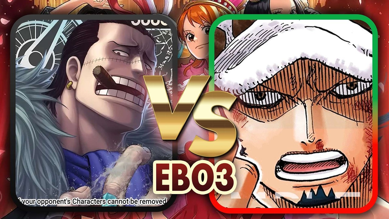 EB03 Чёрный Крокодил против Красного/Зелёного Закона | Комментарий от лица One Piece TCG