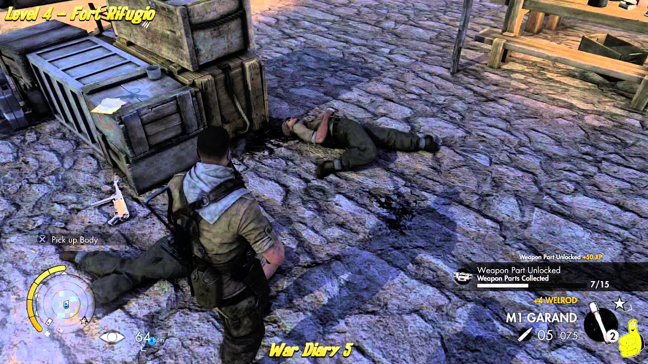 Sniper Elite 3: Уровень 4 Форт Рефуджио (Все предметы коллекционирования перечислены ниже) - HTG