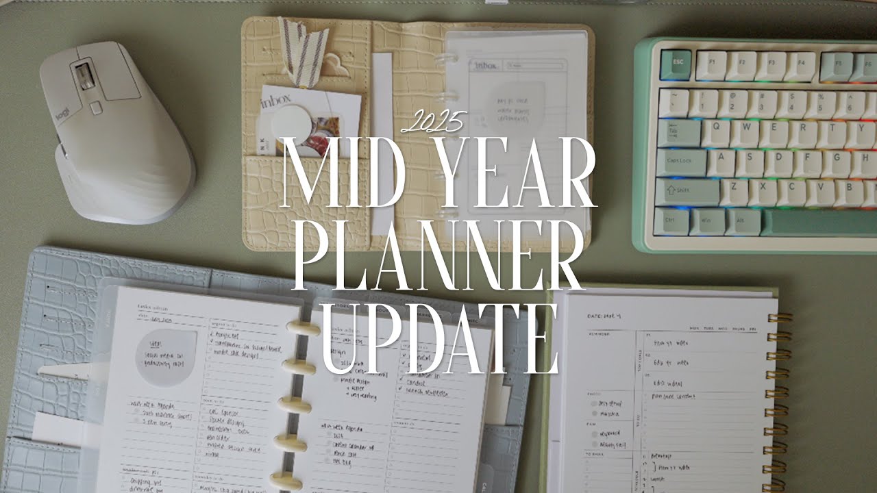 My 2025 Mid Year Planner Update + Setup | work week agenda, mini happy palnner, passport discbound