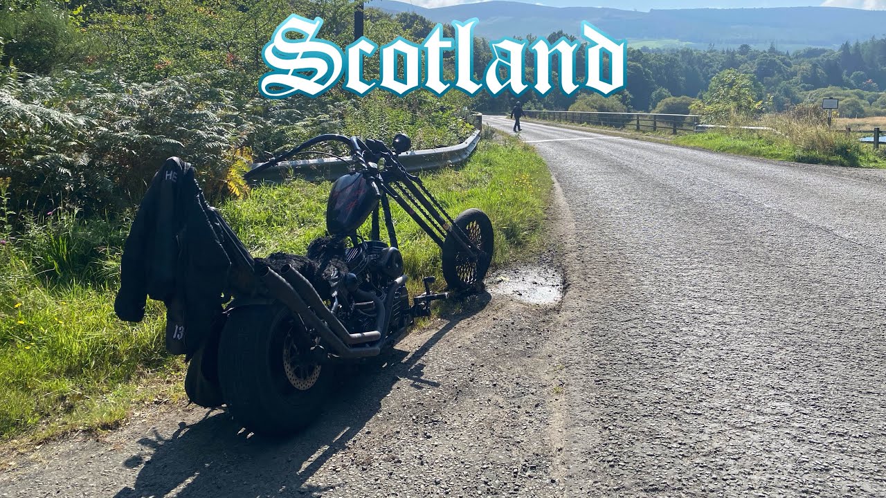 Long Fork Chopper Scotland Panhead