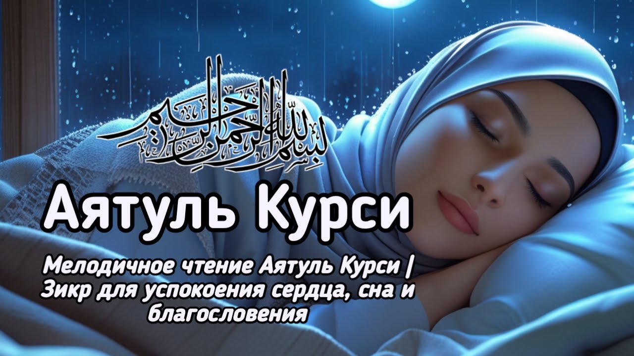 Мелодичное чтение Аятуль Курси | Зикр для успокоения сердца, сна и благословения