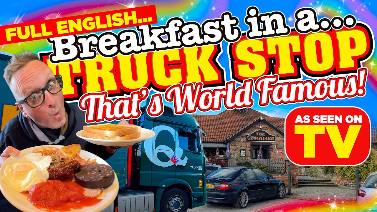 Full English BREAKFAST in a WORLD FAMOUS as SEEN on TV TRUCK STOP!