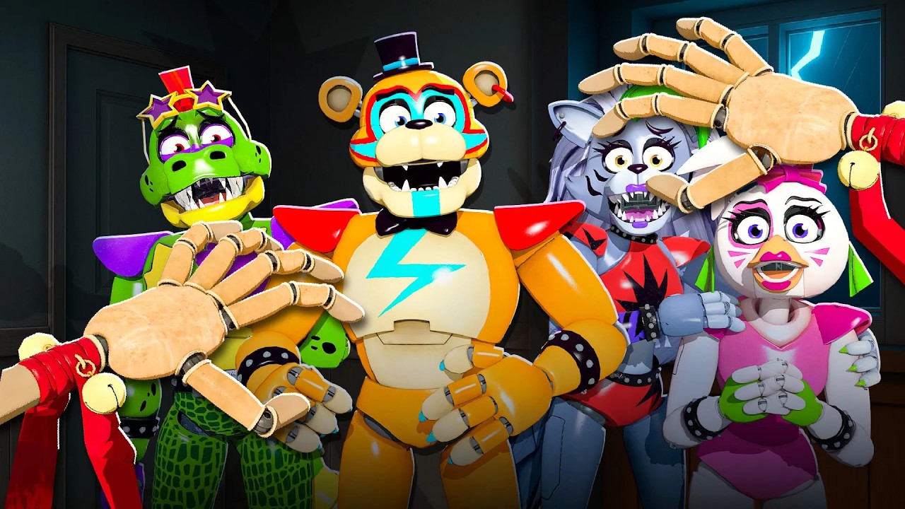 Glamrock Animatronics at a HAUNTED HOUSE (FNAF Animation)