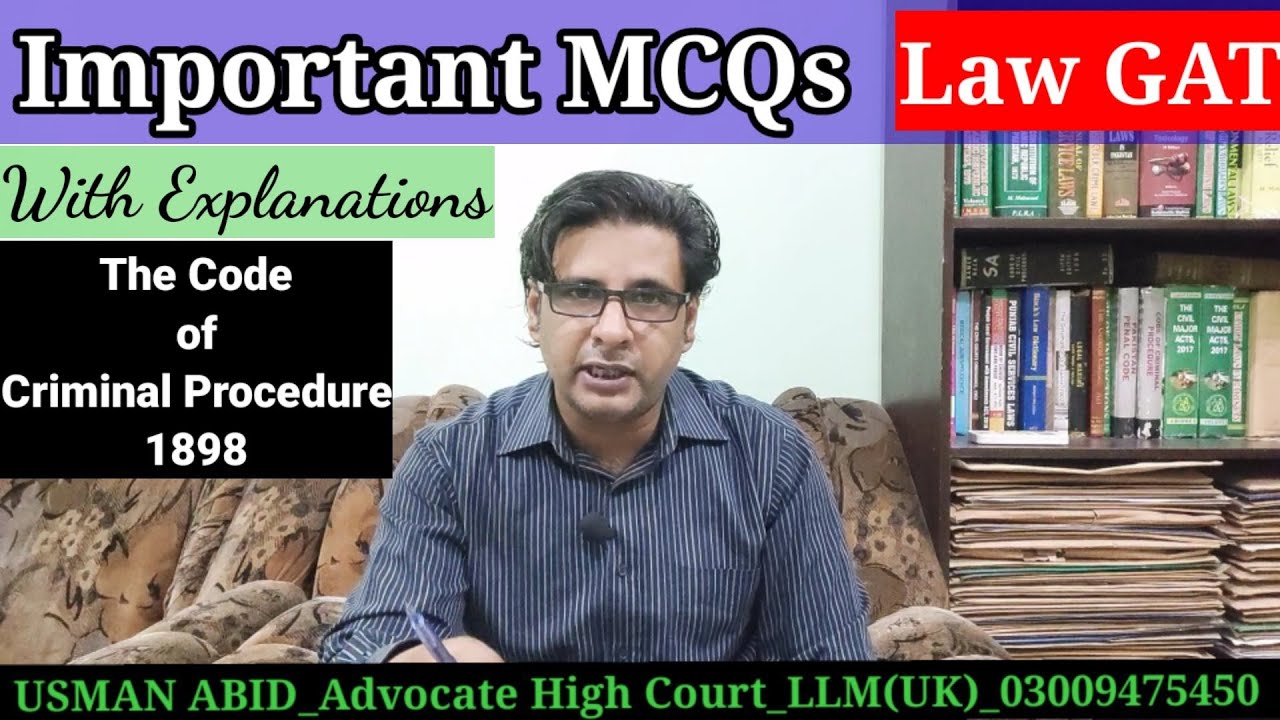 important mcqs crpc 1898| law gat|
