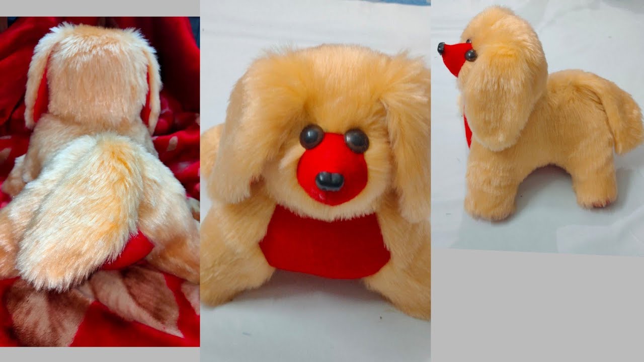 🐕 Dog Cutting and Stiching Soft Toys Making Video With Full Draft Diy Tutorial