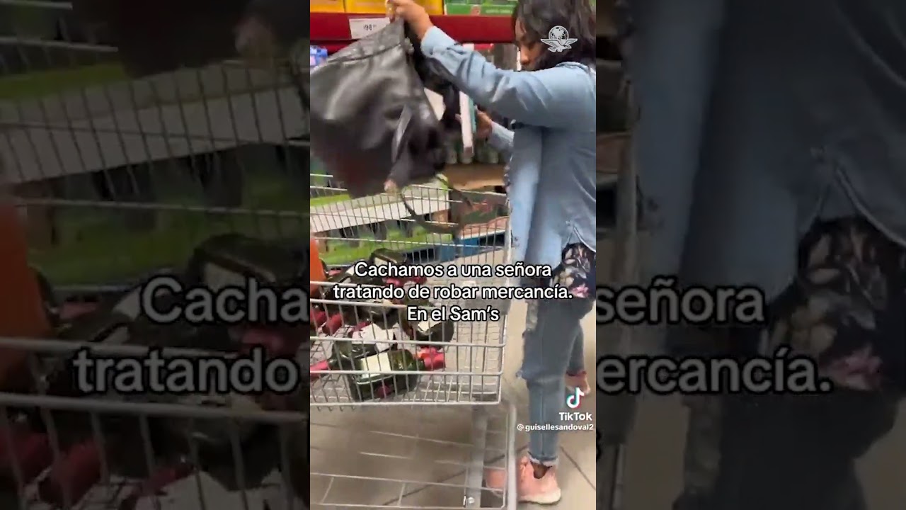 Mujer intenta robar m&aacute;s de 8 botellas de licor, pero la cachan #EnPortada