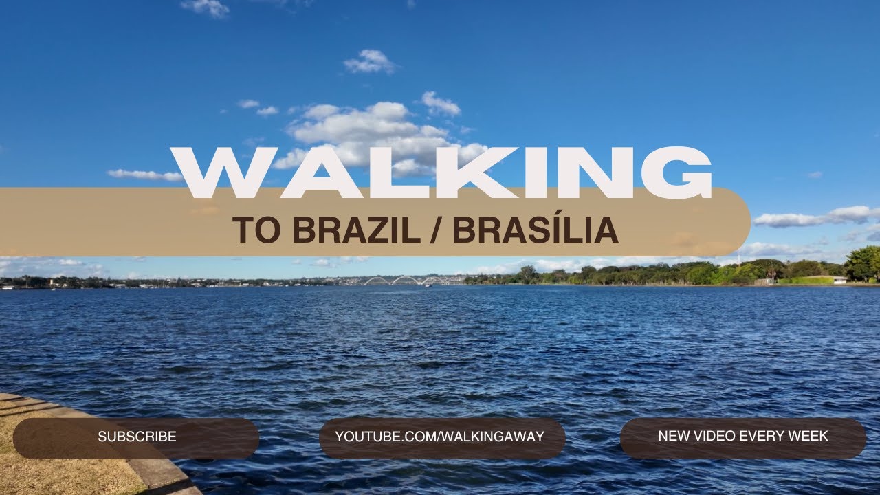 day walk in South lake jetty (pont&atilde;o do Lago Sul) Bras&iacute;lia 4K 60fps