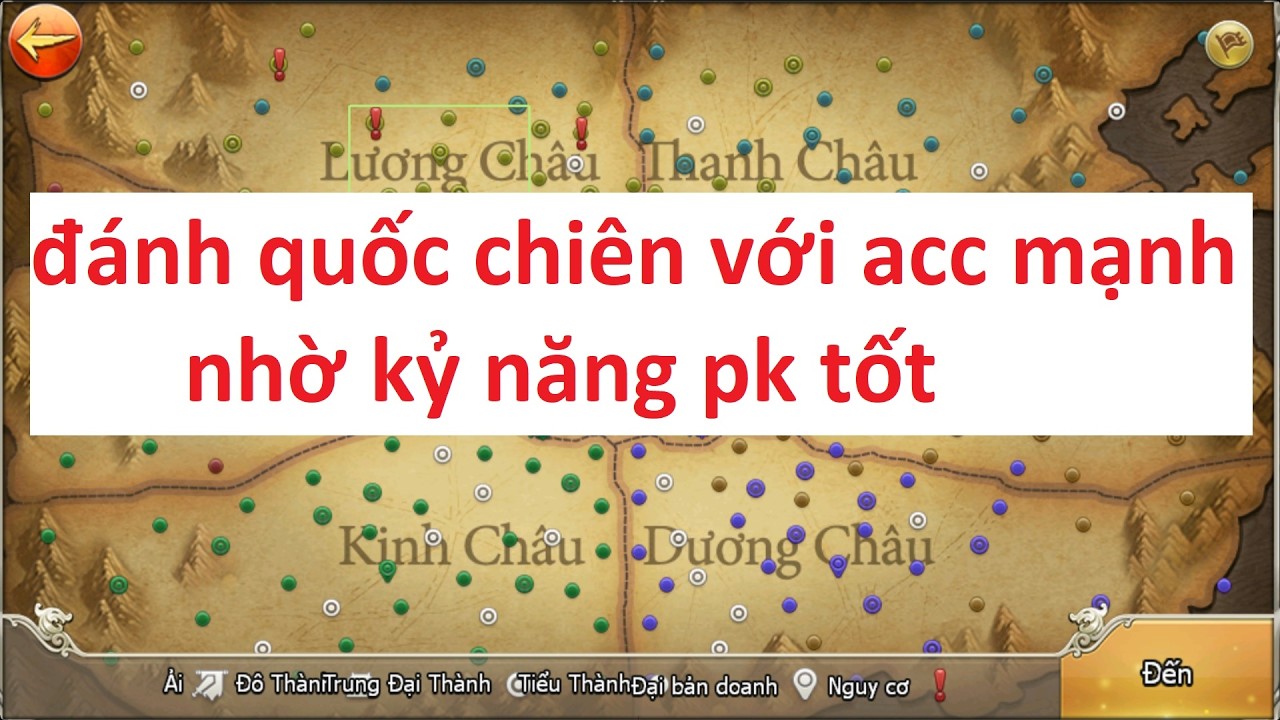 đánh quốc chiên với acc mạnh nhờ kỷ năng pk tốt