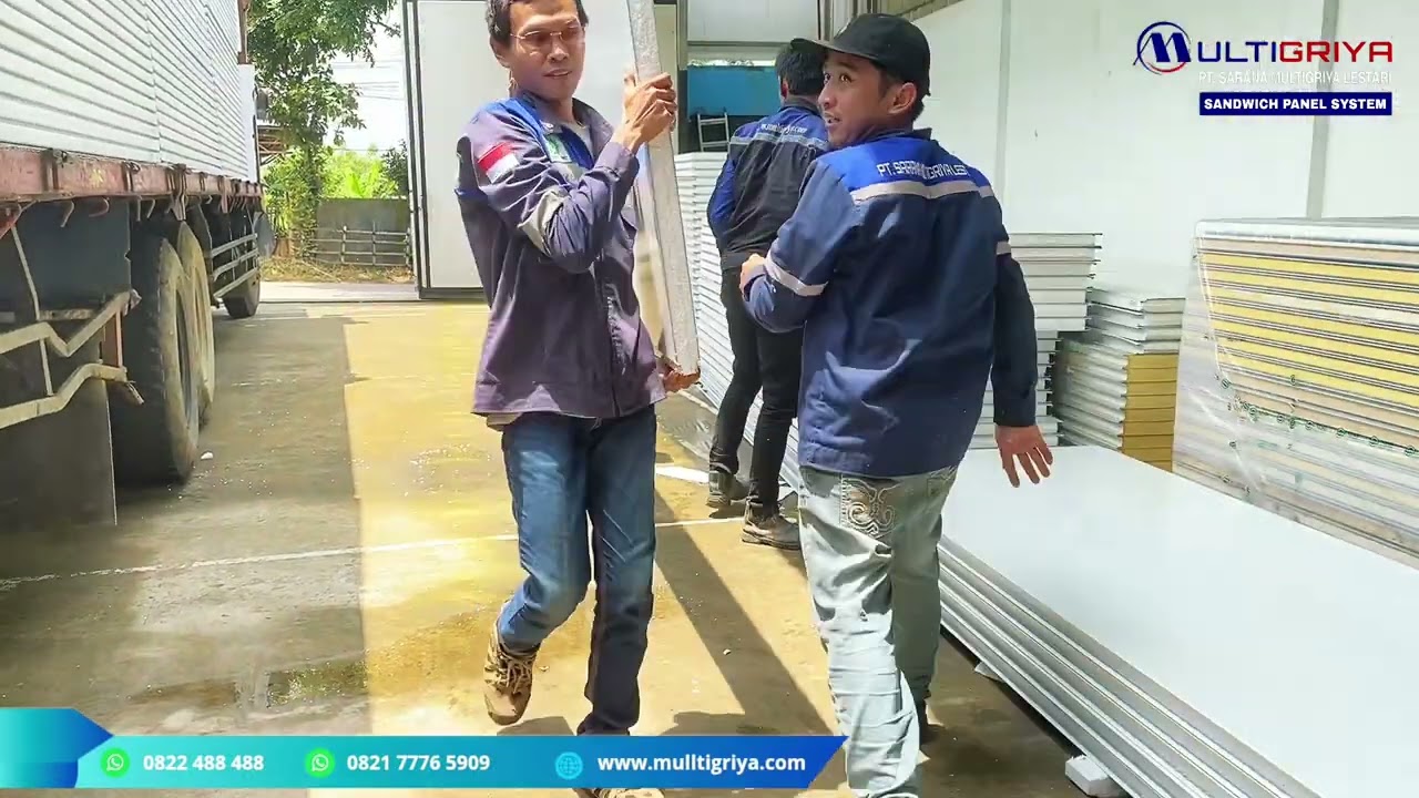 Sandwich Panel Eps Tebal 50mm | Persiapan Delevery Jawa Tengah #jawatengah 