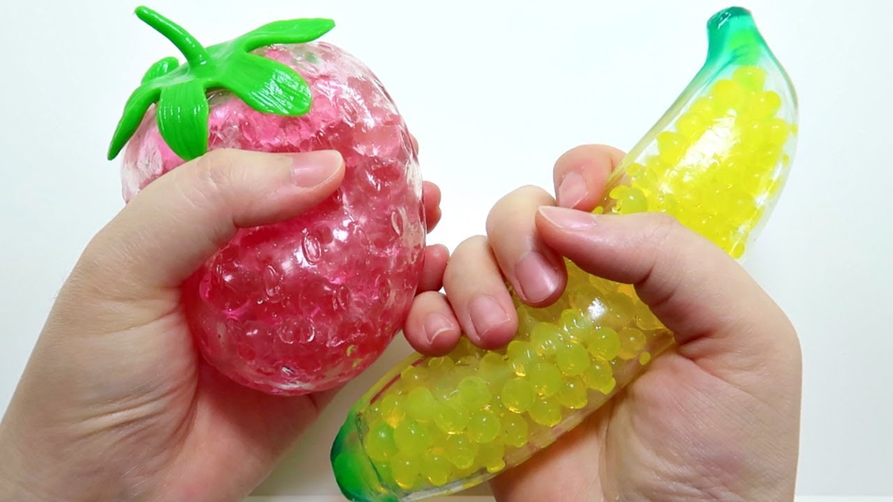 Strawberry & Banana Orbeez Squishy Squeeze Toy