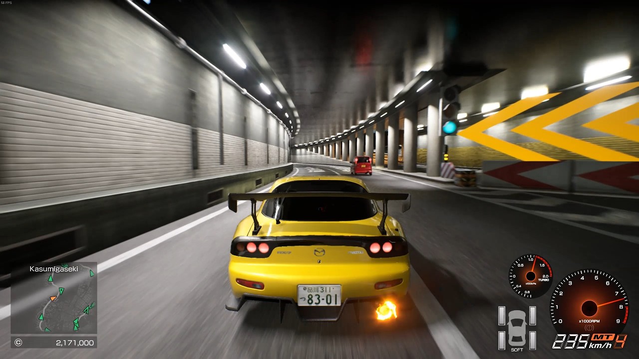 Tokyo C1 Loop to Daikoku Parking Area in a Mazda RX-7 FD3S (Tokyo Xtreme Racer)