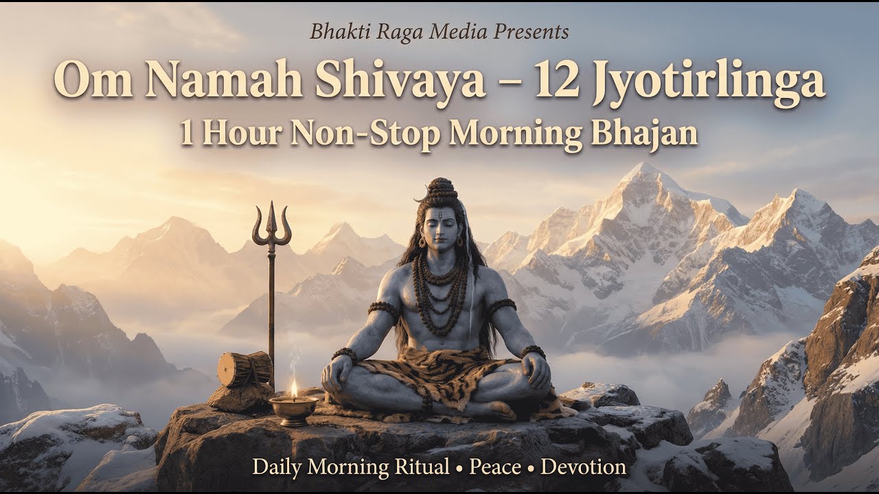 Om Namah Shivaya | 12 Jyotirlinga | 1 Hour Non-Stop Morning Bhajan | Daily Shiva Meditation