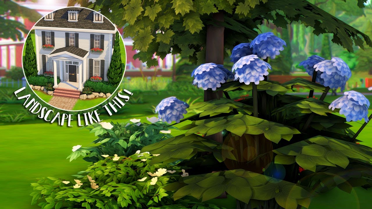 Learn to LANDSCAPE in The Sims 4 🌳...(Sims 4 Beginner Landscaping Tutorial)