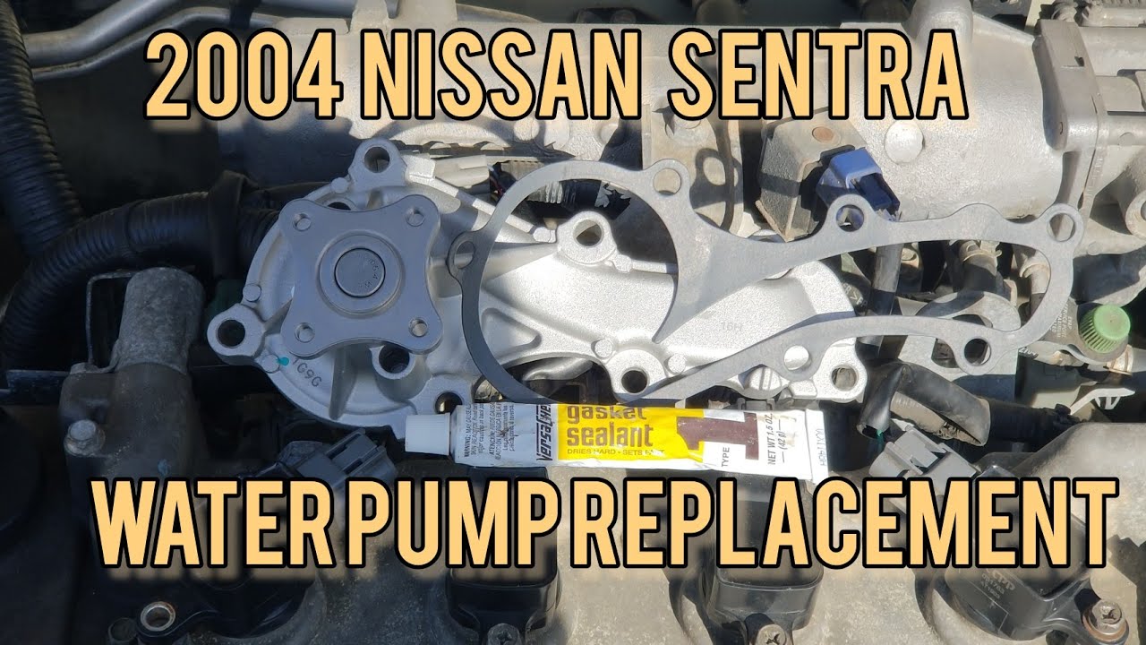 Замена водяного насоса Nissan Sentra 1.8 2004 года