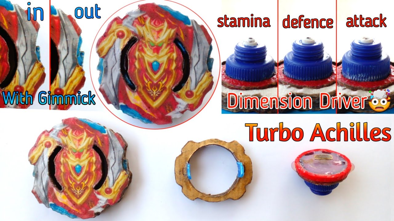How to make Cho Z Achilles Beyblade With Cardboards