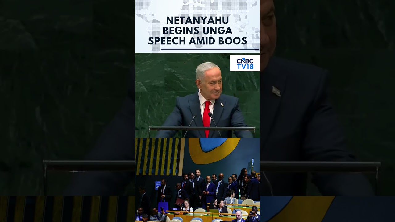 MOMENT: Israel's Netanyahu Booed At UNGA As Multiple Delegations Walk Out When Speech Begins | N18G