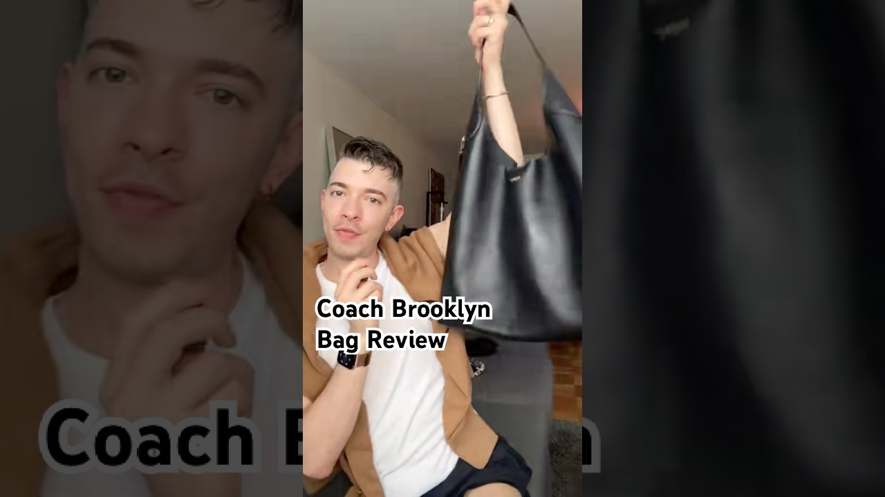 Officially the third Hadid sister 🥸💅🏼 Coach Brooklyn Bag Review #purse #whatsinmybag #unboxing