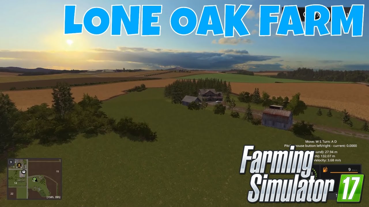 LONE OAK FARM | First Look Map Tour - Farming Simulator 17