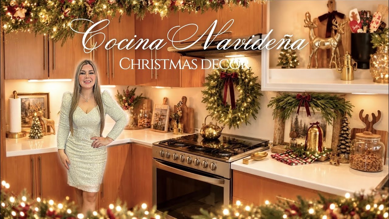 DECORACIÓN COCINA NAVIDEÑA🎄Elegante y cálida | Christmas Kitchen