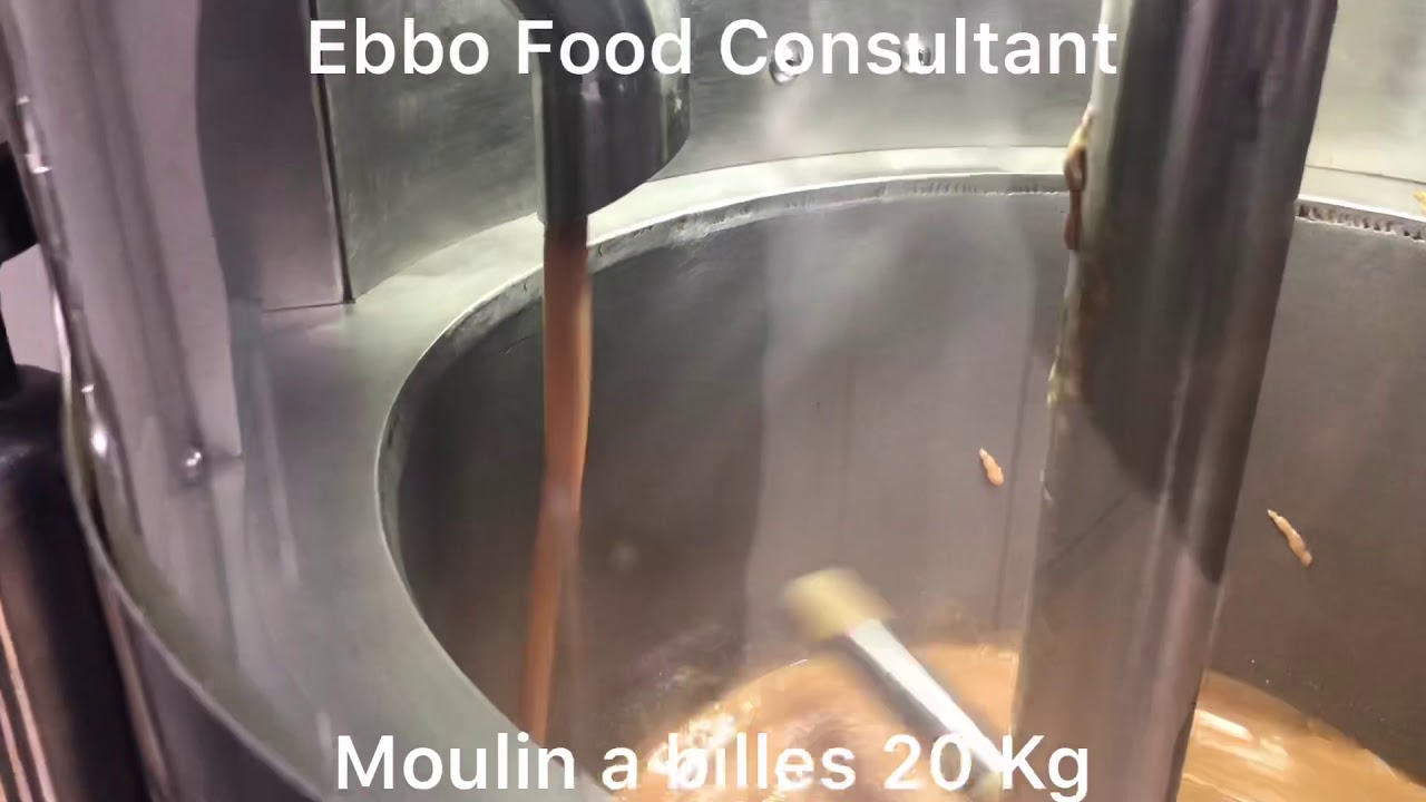 Production de pâte à tartiner avec notre moulin à billes 20 Kg