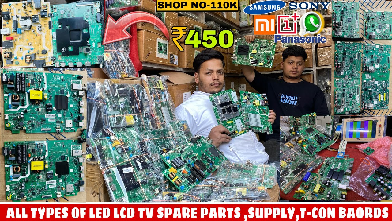 All Types Of Led Lcd Tv spare parts 🔥Motherboard,Supply,Tcon, 24inch65inch AVL