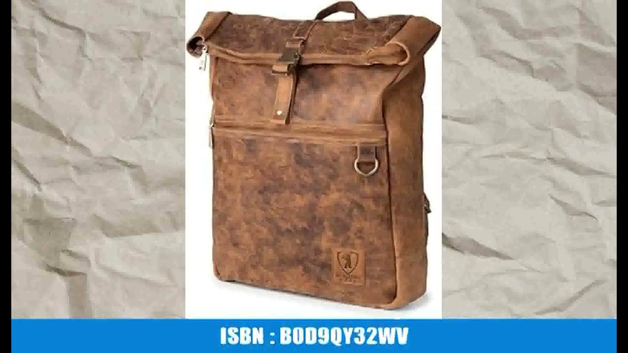 Berliner Bags Vintage Rucksack Utrecht XL aus Leder, Fahrradrucksack mit Laptopfach fÃ¼r Damen