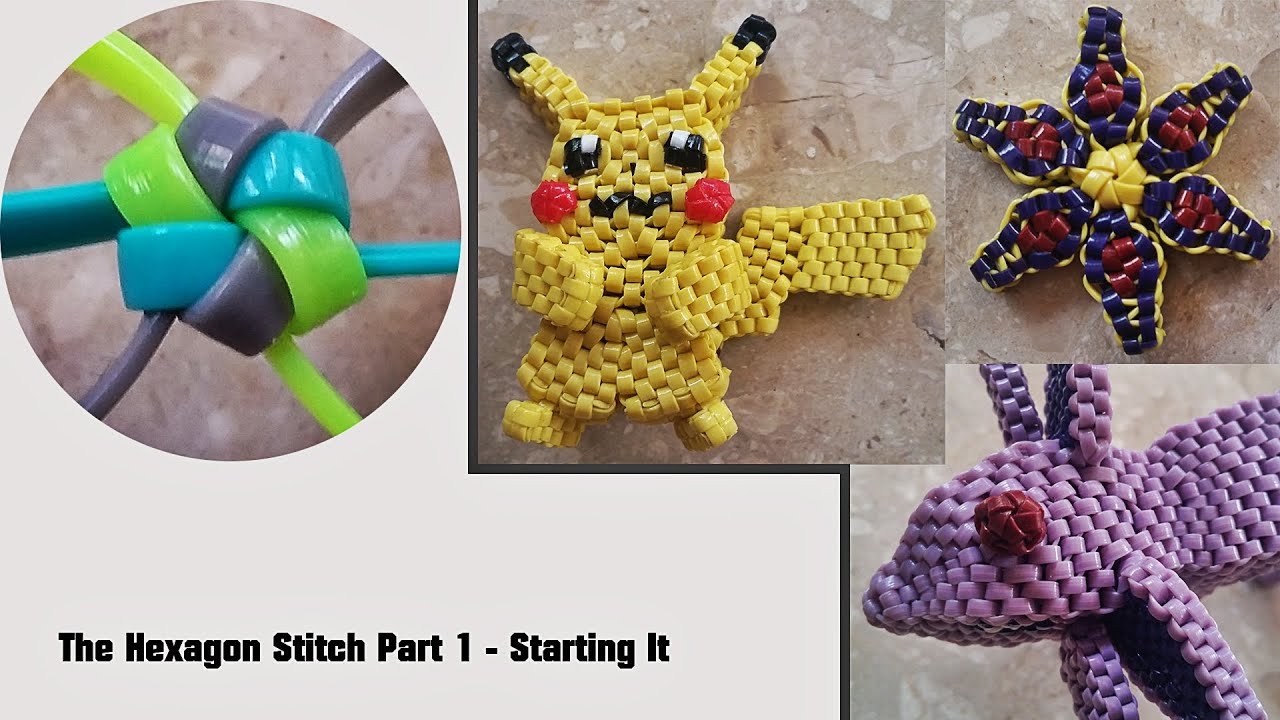 The Hexagon Stitch Lanyard Part 1 (incorporated in some of my projects) - Starting it