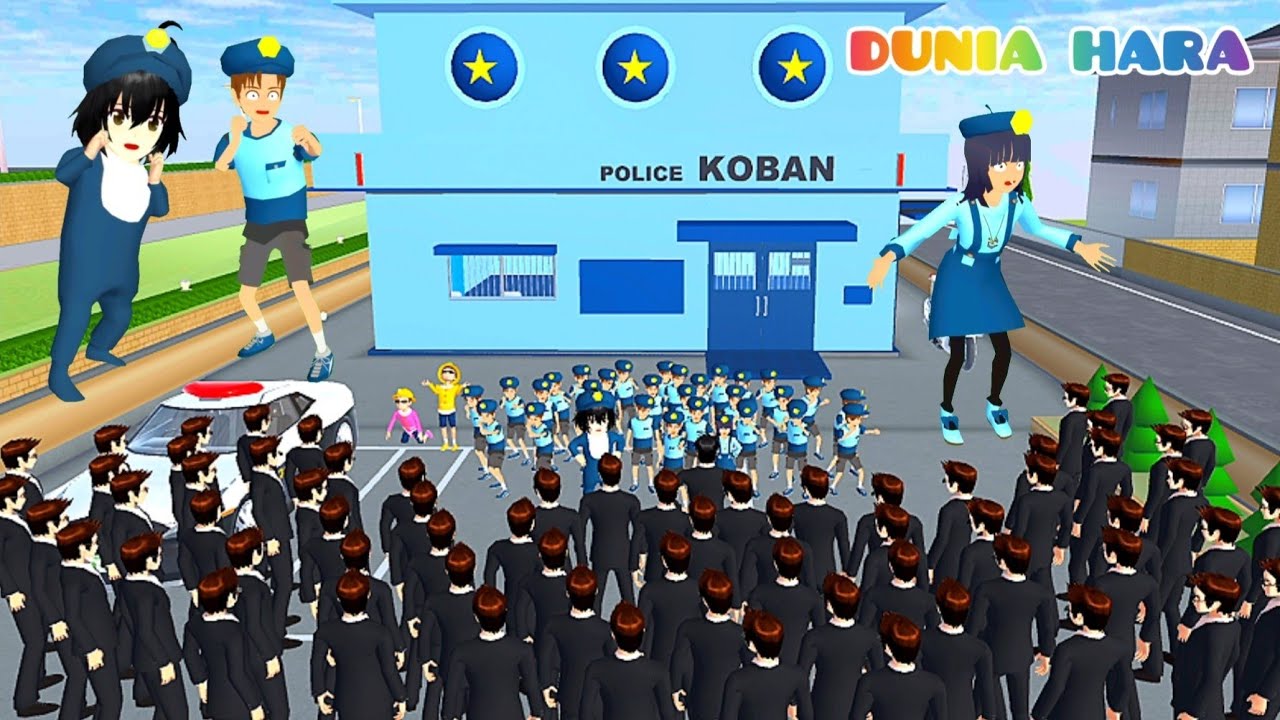 yuta Kembar Banyak Selamatkan Bayi Diculik| Police Yuta Vs Yakuza | Part 2 | Sakura School Simulator