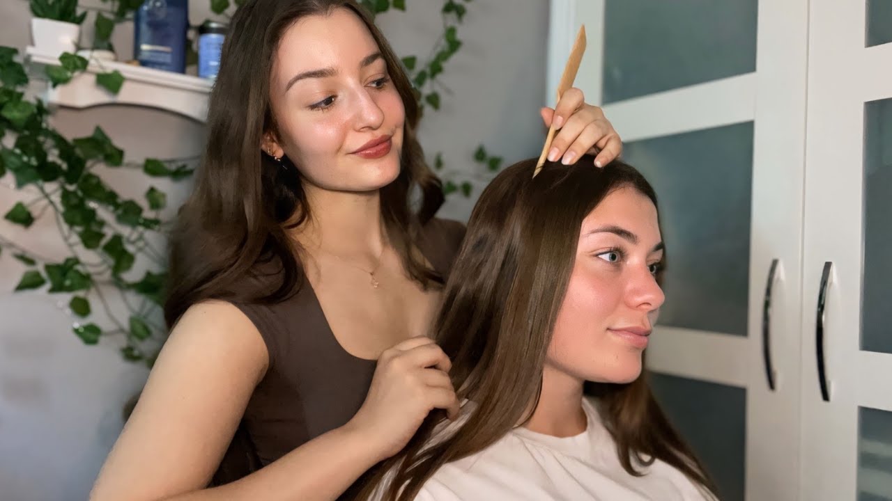 ASMR Scalp Analysis and Hair Treatment 🌼 Focused Attention on real person