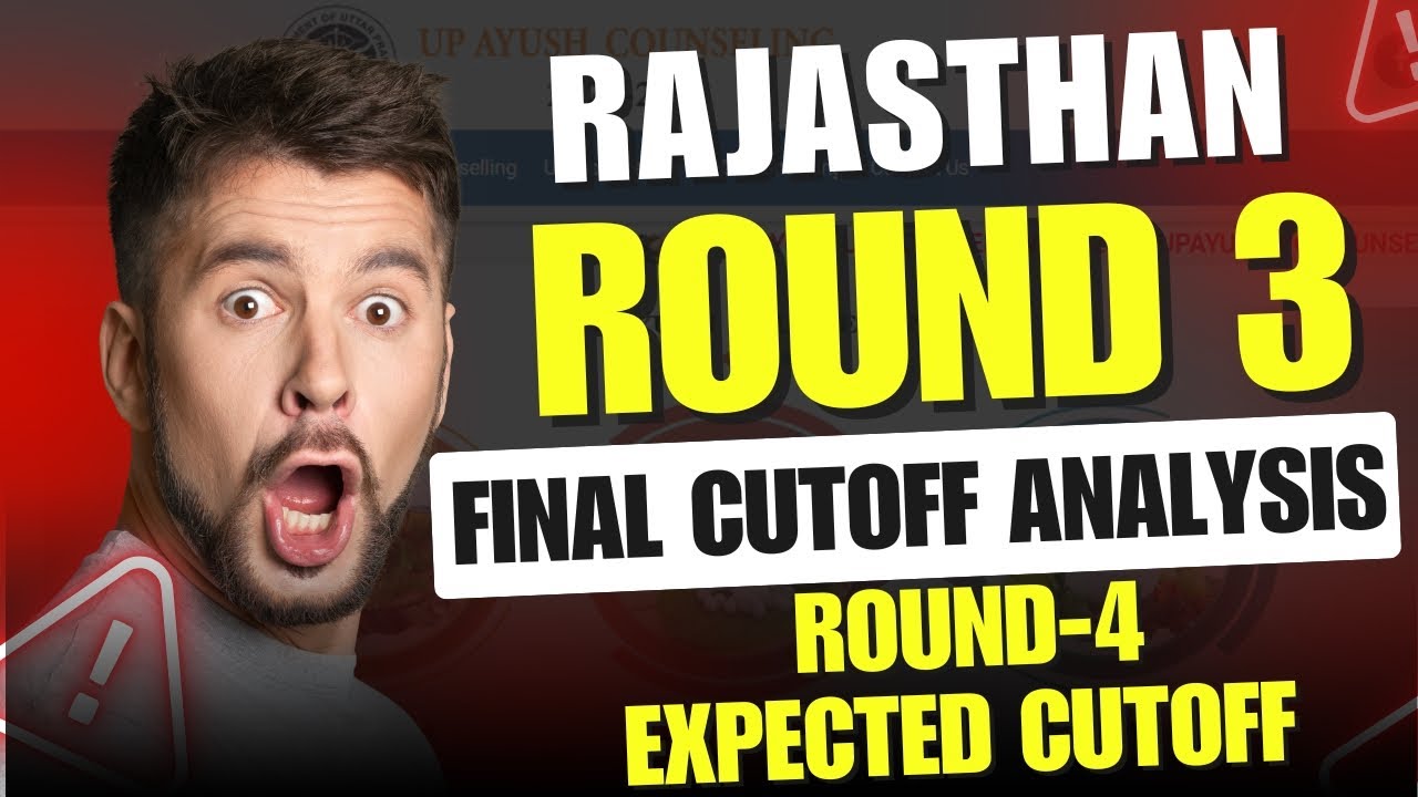 Rajasthan Neet Round 3 Final Cutoff Analysis | Expected Cutoff For Round 4 | #rajsathanneetug