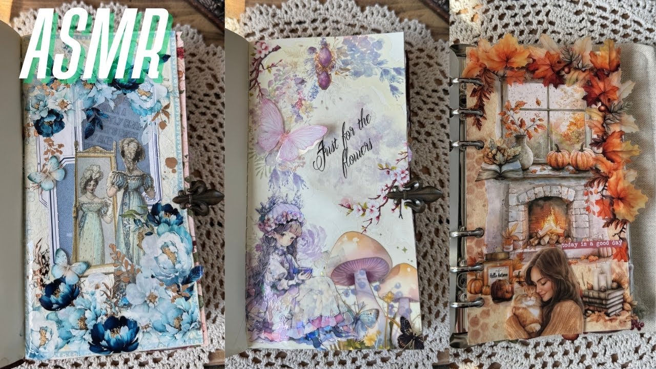 ASMR | Relaxing 다꾸 Collage Journaling ✨ コラージュ Scrapbooking & Bullet Journal Ideas