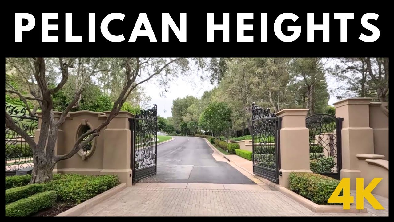 CALIFORNIA 4k - Pelican Heights Exclusive Community - Driving Around Behind The Gates  + Music