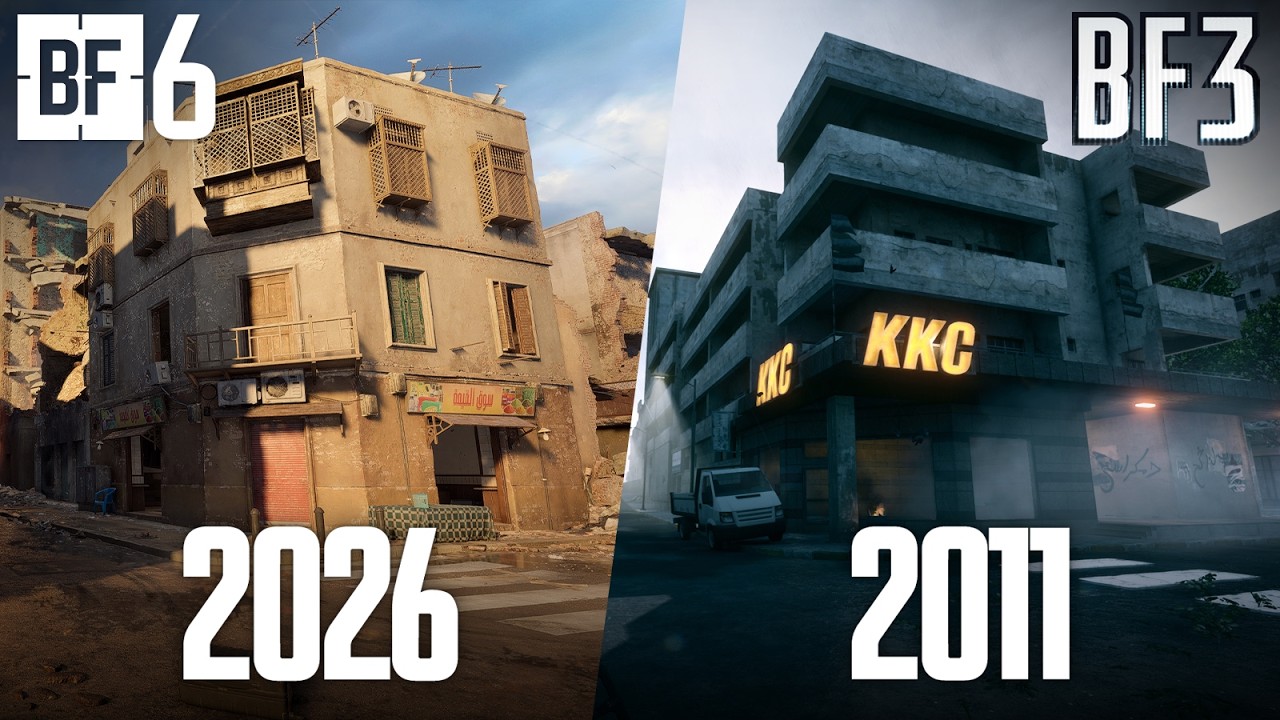 Сравнение ремейка Cairo Bazaar: Battlefield 6 и Battlefield 3