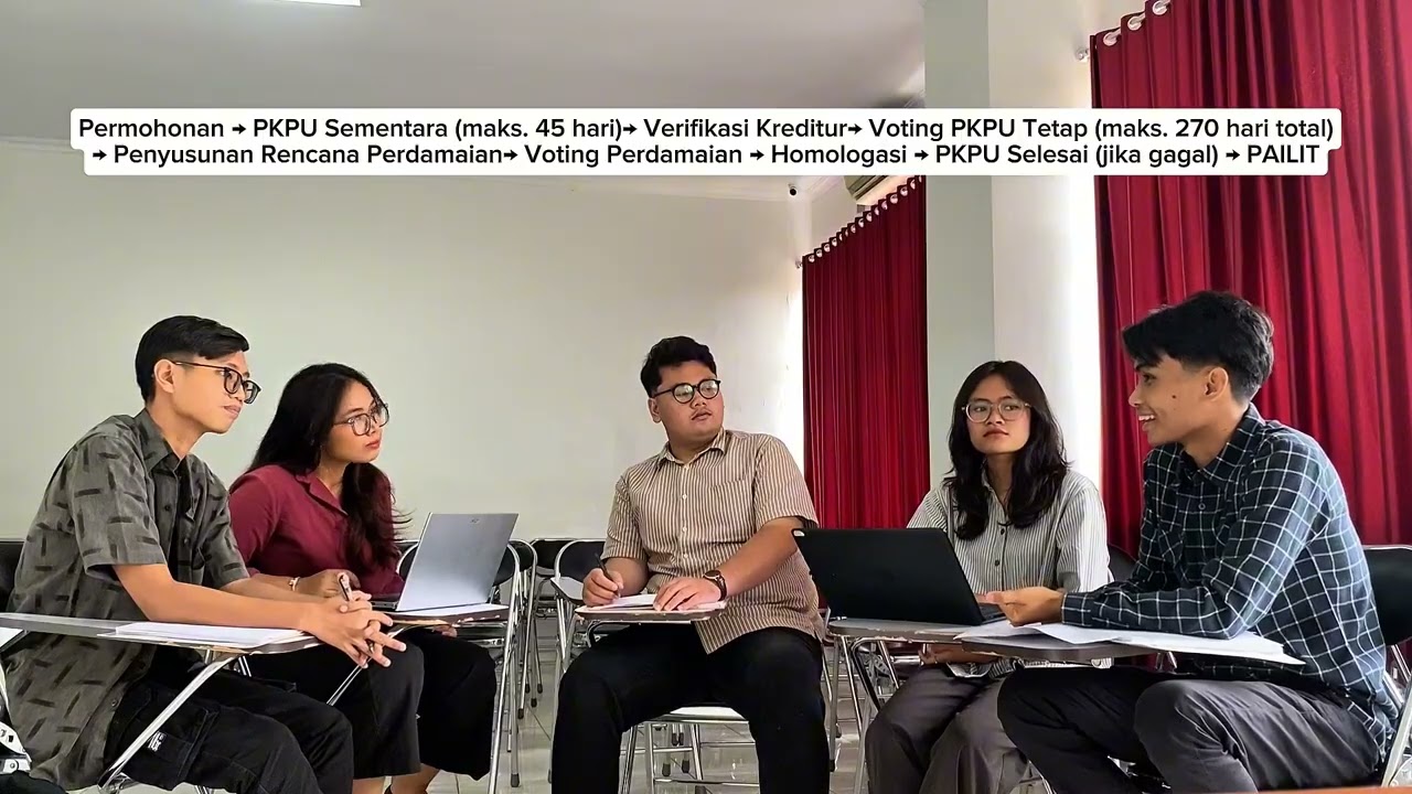 DISKUSI HUKUM PENUNDAAN KEWAJIBAN PEMBAYARAN UTANG (KELOMPOK 3) || HUKUM KEPAILITAN