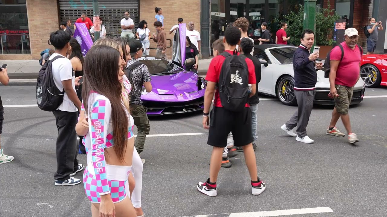 RR SUPERCARS NYC TIMESSQUARE SHUTDOWN Rally to the Race 🏁 NYC JULY 26-28 rally2race
