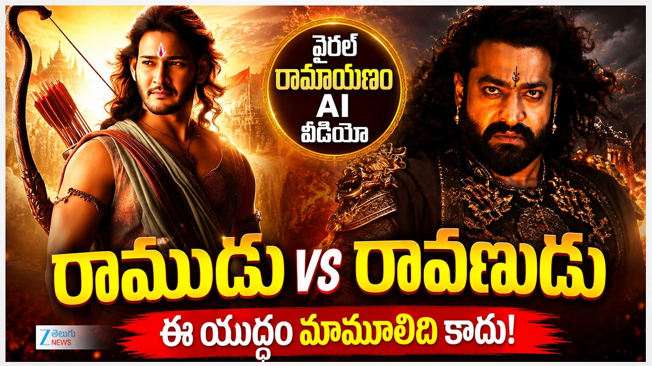 AI Ramayana Trailer Viral | Mahesh Babu Rama | Jr NTR Ravana | Telugu | వైరల్ రామాయణం AI వీడియో
