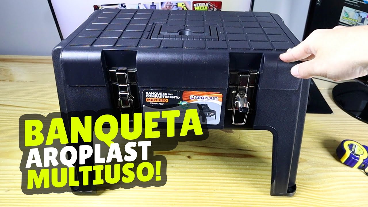 BANQUETA MULTIUSO ARQPLAST TRAVA EM AÇO