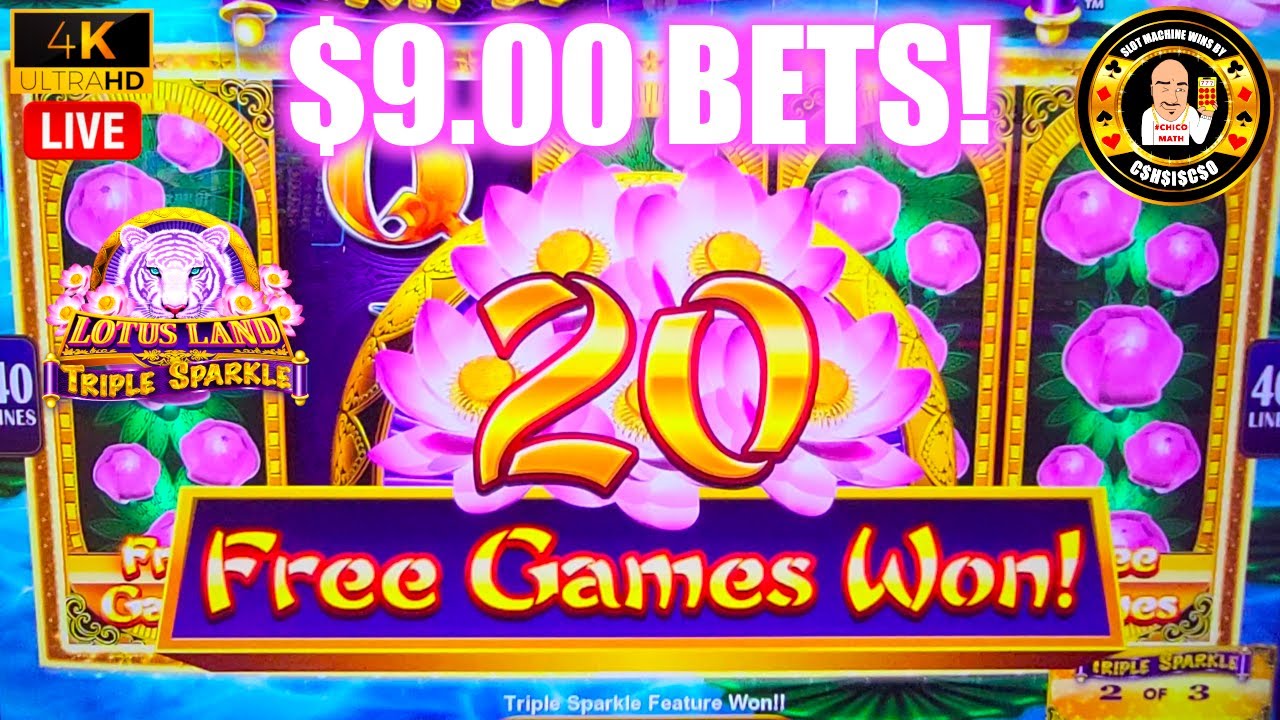 Back to Back Bonuses on Lotus Land Triple Sparkle Slot Machine