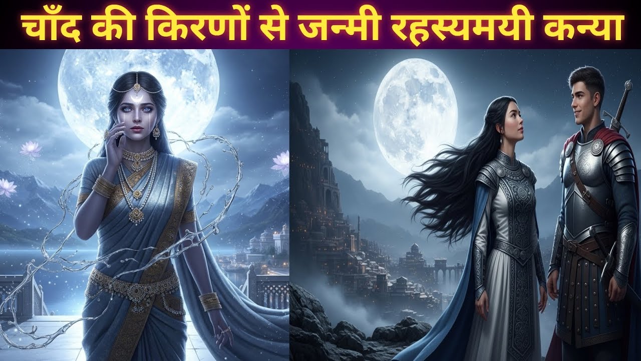 चाँद की किरणों से जन्मी रहस्यमयी कन्याकी कहानी । #Chand ki beti hindi kahani