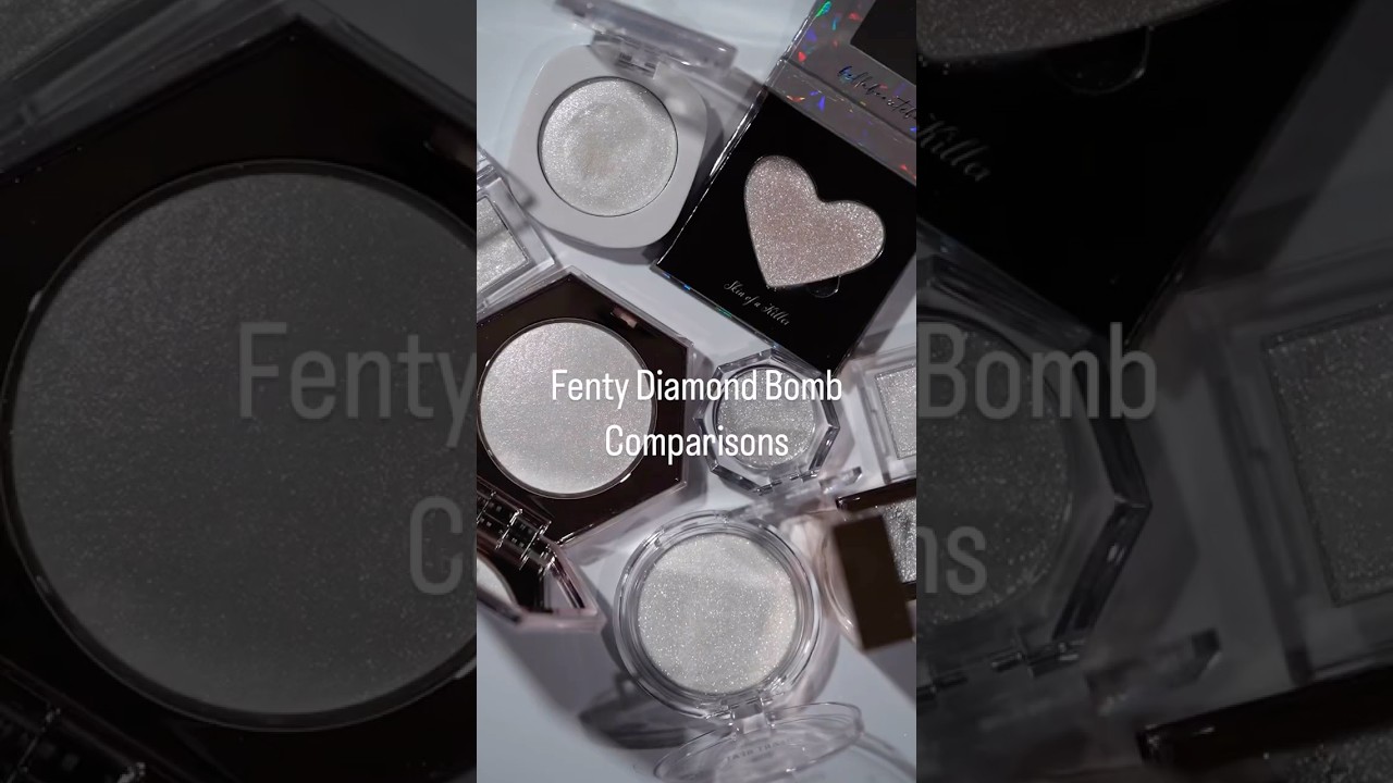 Fenty Diamond Bomb Comparisons #fentybeauty #patrickta #makeupproducts